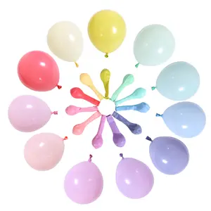蜡笔气球马卡龙乳胶气球12英寸马卡龙糖果色乳胶派对气球婚礼毕业儿童生日