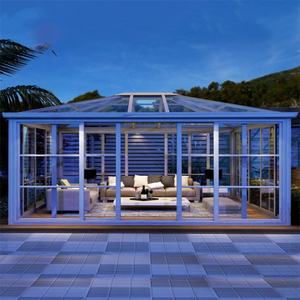โรงงานราคา Prefab Bioclimatic กระจกนิรภัยและชุด Conservatory Solid หลังคา Sunroom อลูมิเนียมสวนฤดูหนาวสีเขียว House - Product Image 6