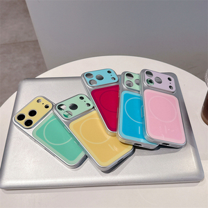 เคสโทรศัพท์แม่เหล็กสีด้านแบบหรูหราสำหรับ iPhone 17 16 15 14 13 12 Pro Max สีพื้น ป้องกันการกระแทก - Product Image 6