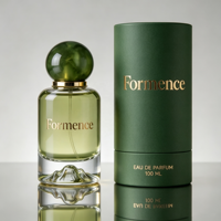 Flacon de parfum en verre au design volcanique, nouveau modèle, 50 ml, 100 ml, avec boîte tube