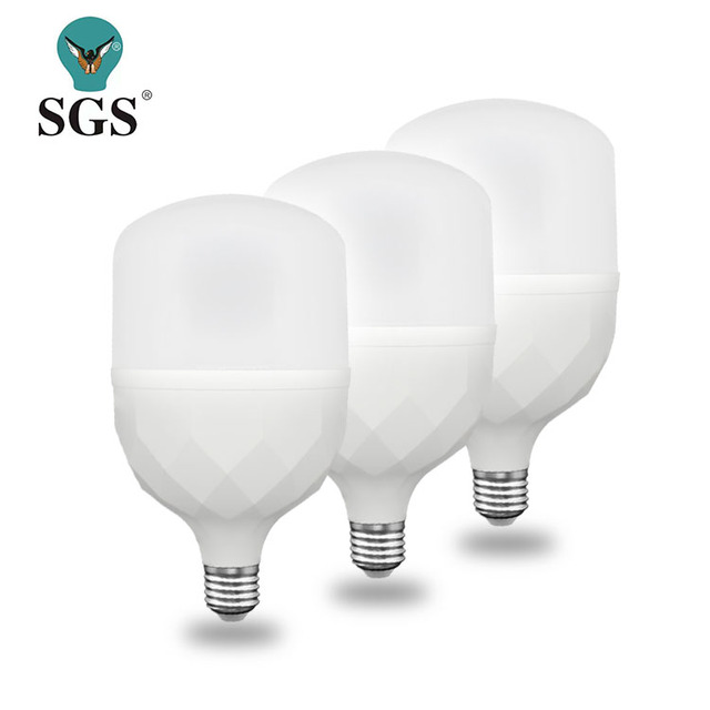 Led Bulb High Power E27 Aluminum Plastic Housing Smd 20W 30W 40W 50W 60W B22 Led Lighting Bulb