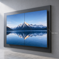 Mur vidéo LCD IPS ultra-fin de 49 pouces, cadre de 1,8 mm, luminosité de 700 cd/m², anti-reflet, écran de montage mural pour salle d'exposition