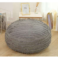 Coussins de sol pliables Innermor Boho modernes marocains géométriques brodés 100% coton avec fermeture éclair pour la maison, l'hôtel, le bureau, l'hôpital