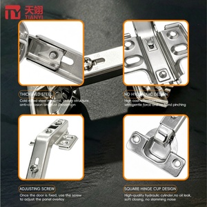 TIANYI Wholesale 135° Corner <b>Cabinet</b> Door <b>Hinges</b> Cold Rolled Steel <b>Soft</b> <b>Close</b> Hing Adjustable Screw Hydraulic Furniture <b>Hinge</b> - Product Image 2