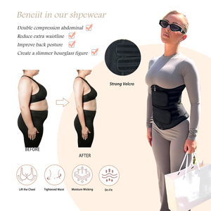 2025 New Arrivals Waist Trainers Cincher for Women Two Blet Corset <strong>Underbust</strong> 100% Latex Sport Girdle Hourglass Body Shaper - Product Image 5