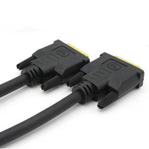 Adaptateur de câble vidéo plaqué or mâle vers mâle 24+1 broches double liaison 1,5 m blindé en feuille 1080P Full HD - Product Image 4