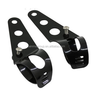 Soporte de Faro Delantero para Motocicleta <span class=keywords><strong>Cafe</strong></span> <span class=keywords><strong>Racer</strong></span>, Abrazadera Ajustable para Montaje en Horquilla de Motor - Product Image 4