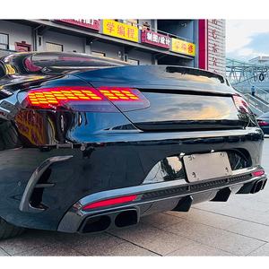 एस क्लास सी217 कूप बी स्टाइल बॉडी सिस्टम एस63 ड्राई कार्बन फाइबर बॉडी किट सेट किट फ्रंट स्पॉइलर लिप रियर स्पॉइलर डिफ्यूज़र के साथ - Product Image 6