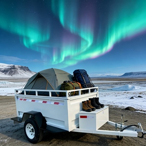 Remorque de camping-car aérodynamique personnalisable en forme de larme, élégante et spacieuse, pour les voyages de loisirs et les vacances en plein air - Product Image 1