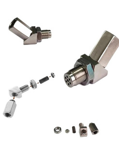 Adaptador espaciador de sensor M18x1.5 de acero de 45 grados para mecanizado CNC con mini convertidor catalítico, escape automotriz - Product Image 6