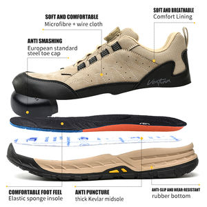 <span class=keywords><strong>Scarpe</strong></span> <span class=keywords><strong>Antinfortunistiche</strong></span> da Lavoro con Punta in Acciaio, Suola in Gomma, Leggere, Traspiranti e Rinforzate in <span class=keywords><strong>Pelle</strong></span> <span class=keywords><strong>Scamosciata</strong></span>, da Uomo e Donna, per Esterni - Product Image 4