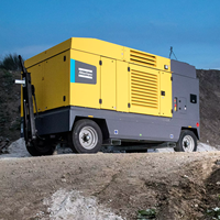Neuer Atlas Copco XAVS1800 1713 CFM 145 PSI Hochleistungs-Mobiler Diesel-Luftkompressor für Sandstrahlen