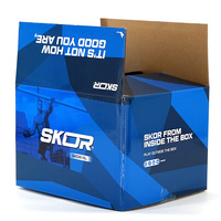 Caja de Envío de Cartón Corrugado Impresa Personalizada, Caja de Correo Azul, Embalaje para Marcas Deportivas, Venta al Por Mayor