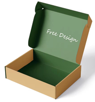 Boîtes d'emballage carrées en carton recyclable écologiques personnalisées de luxe, boîtes d'expédition en carton ondulé pour avion, impression quadricolore UV