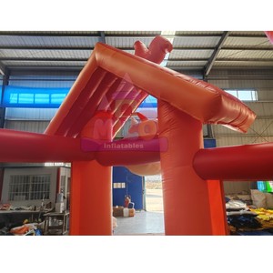 Castillo Inflable con Tobogán, Temática de Animales de Granja, Estilo Granero, con Diseño de Vaca y Gallo, para Niños, <span class=keywords><strong>Alquiler</strong></span> Comercial para Exteriores - Product Image 2