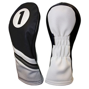 कारखाने की बिक्री कस्टम pu चमड़े ड्राइवर फेयरवे लकड़ी हाइब्रिड हेडकवर नवीनता मजाकिया प्रिंट या कढ़ाई लोगो गोल्फ क्लब हेड कवर - Product Image 1