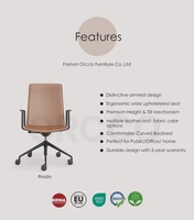 Meilleur design moderne, meilleur fauteuil de réunion ergonomique à dossier moyen, tissu blanc, revêtement en cuir, chaises pivotantes de conférence, chaises de travail