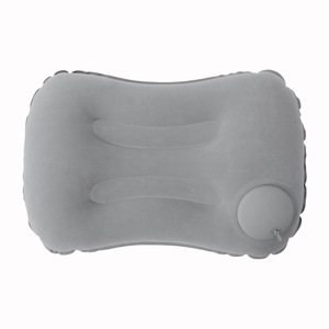 Flocked Square Inflatable Neck <strong>Pillow</strong> Outdoor Travel Essential Portable Foldable TPU Press To-Inflate <strong>Pillow</strong> for Flights - Product Image 2