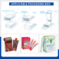 Machine d'emballage automatique VFFS multi-voies pour poudre, machine d'emballage en sachet pour poudre de thé matcha, machine de mise en boîte et de cartonnage