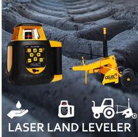 Celec Rotary Laser PRO 5000 + Laser rouge à auto-nivellement longue portée 1500 mètres