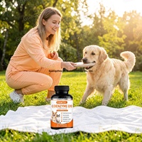 Capsules de Coenzyme Q10 pour chiens OEM, complément alimentaire pour chiens CoQ 10, aide à soutenir la circulation, soutient les muscles cardiaques