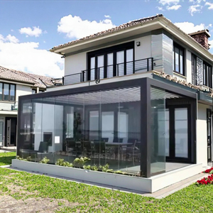 <span class=keywords><strong>Pergola</strong></span> en aluminium à lames orientables avec toit réglable manuellement, pavillon extérieur économique pour petit jardin et <span class=keywords><strong>terrasse</strong></span> - Product Image 1