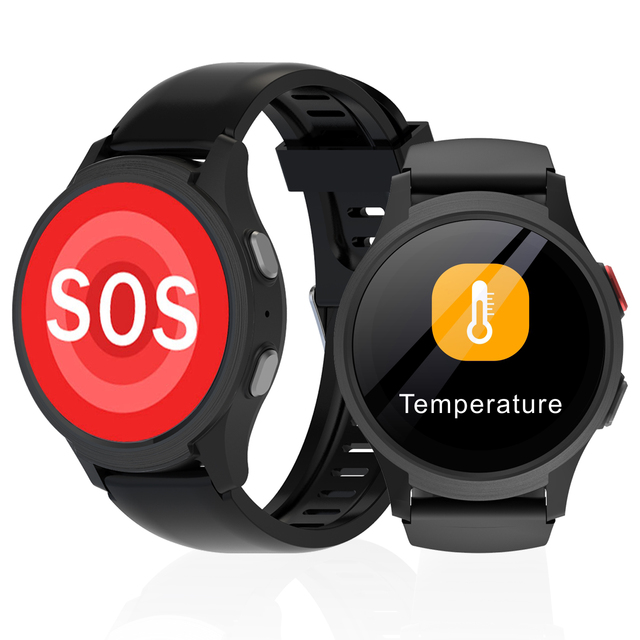 VL18 Elderly Health Monitoring 4G IP67 GPS Touchscreen Smartwatch Seniors Fall Medical Alert Watch Nursing Homes Social