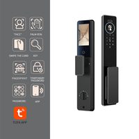 Cerradura Inteligente de Aleación de Aluminio Impermeable con Voz IA, Reconocimiento Facial y Seguridad por Vena de la Palma, Videoportero WiFi para el Mercado de Dubái