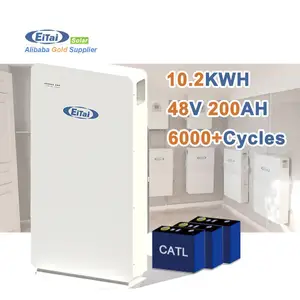 EITAI paket baterai dinding daya 10kWh 48V 100AH 200ah Lifepo4 kustom 20kW 30kWh baterai penyimpanan energi surya