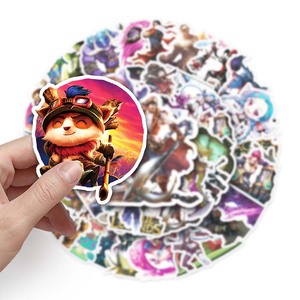 สติกเกอร์ติด<span class=keywords><strong>รถ</strong></span>สำหรับตกแต่งแล็ปท็อปสเกตบอร์ดเกม LOL สติกเกอร์ติดกระเป๋า50ชิ้นขายตรงจากโรงงาน - Product Image 6