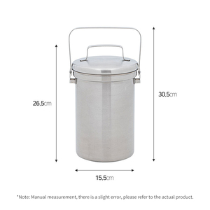 Cubo colgante de acero inoxidable para el hogar, cubo antiplagas para encimera de interior, compost de <span class=keywords><strong>cocina</strong></span> - Product Image 6