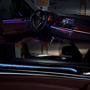 Kit d'accessoires d'éclairage LED pour l'intérieur de la voiture BMW E70 X5 2006-2013, éclairage ambiant dynamique 64 couleurs - Product Image 5