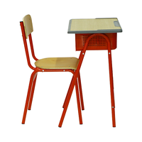 Ensemble de chaise et de bureau d'étude pour l'école primaire, mobilier moderne pour salle de classe, ensemble de bureau et de chaise pour étudiants