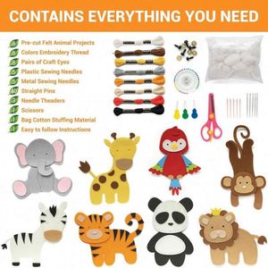 Hot Selling Felt Sewing <b>Kit</b> Forest Animals Kids <b>DIY</b> Crafts Girls Boys Early Educational Toy for Learning Sewing - Product Image 2