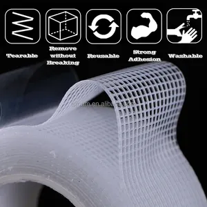 LS Upgraded Nano Fiberglass Mesh Hand Tear Tape Double Sided Sticky