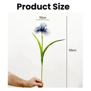 Fleurs artificielles personnalisées Alice <span class=keywords><strong>Iris</strong></span> en PU, fleurs artificielles au toucher réel, <span class=keywords><strong>iris</strong></span> pour la décoration de mariage et de la maison - Product Image 2