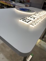 Enseigne lumineuse personnalisée pour confiserie, lettres rétroéclairées pour devanture de magasin commercial