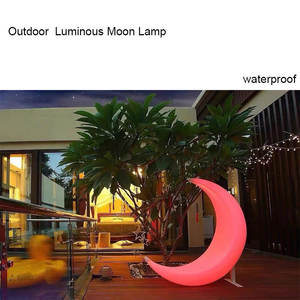 बाहरी रोशनी वाली चंद्रमा स्विंग चेयर गार्डन लाइट प्लास्टिक और प्रकाशयुक्त सुविधा के साथ - Product Image 5