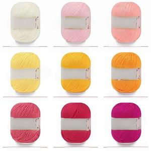 최고의 가격 아크릴 원사 6 플라이 실크 아기 원사 50 그램/공 하이 퀄리티 - Product Image 6
