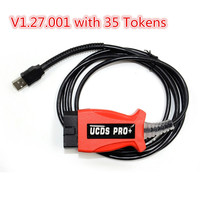 V1.27.001 UCDS Pro para Ford con 35 Tokens, Funciones Completas, UCDS para Autos Ford hasta 2017, Cable de Escáner OBD2 con Activación Completa