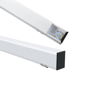 <span class=keywords><strong>Luz</strong></span> lineal LED <span class=keywords><strong>indirecta</strong></span> para iluminación de oficina, marco de carcasa de aluminio negro/Blanco/plateado, 40W, 120cm - Product Image 4