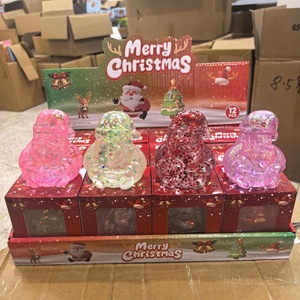 Needoh Christmas Tree Transparent Glitter <b>Squishy</b> Toy Slow Rebound Sensory Fidget Stress Relief Cute Christmas Party Gift - Product Image 3