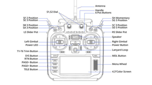 Controlador de Vuelo Todo en Uno Compatible con <span class=keywords><strong>Walkera</strong></span> <span class=keywords><strong>Qr</strong></span> <span class=keywords><strong>X350</strong></span> Pro Fpv Gps, Control Remoto para Quadcopter Tx16s con Sensor Hall, Radiomaster Tx12 - Product Image 2
