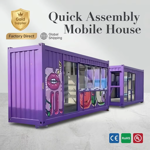 Casa Contenedor Modular Personalizable Sin Soldaduras para Quiosco, Tienda de Conveniencia y <span class=keywords><strong>Bazar</strong></span> en Mercado Nocturno - Product Image 1