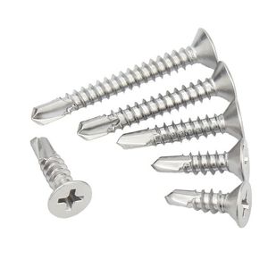 Tornillo Autorroscante Cefalado de Acero al Carbono con Acabado Óxido Negro del Fabricante, Múltiples Tamaños para Fijación de Muebles de Madera - Product Image 1