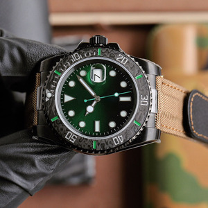 Montre automatique de luxe pour homme avec affichage du calendrier et lumière nocturne en fibre de carbone TPT, équipée d'un mouvement 3135, montre mécanique - Product Image 3