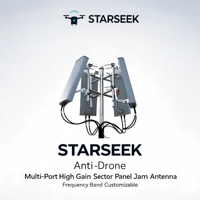 Antenne directionnelle multi-bandes Starseek à panneaux sectionnels multi-stations, origine Chine, pour système de défense aéroportuaire multi-points à basse altitude