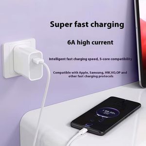 Fully Compatible 120W 6A Super Fast Charging Cable <b>for</b> Huawei Type-c High Speed Charge Data Cable <b>for</b> <b>For</b> Samsung Charging Cable - Product Image 5