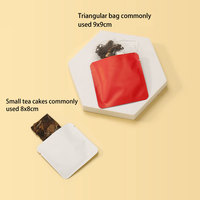 Mini pochette plate en feuille d'aluminium 3 faces scellée à chaud avec logo personnalisé mini sachet petit sac d'emballage de café thé en poudre de qualité alimentaire