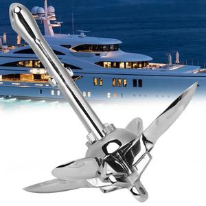 Folding Grapnel Anchor 316 Stainless Steel Yacht Kayak Boat Rigging Accessory - Product Image 1